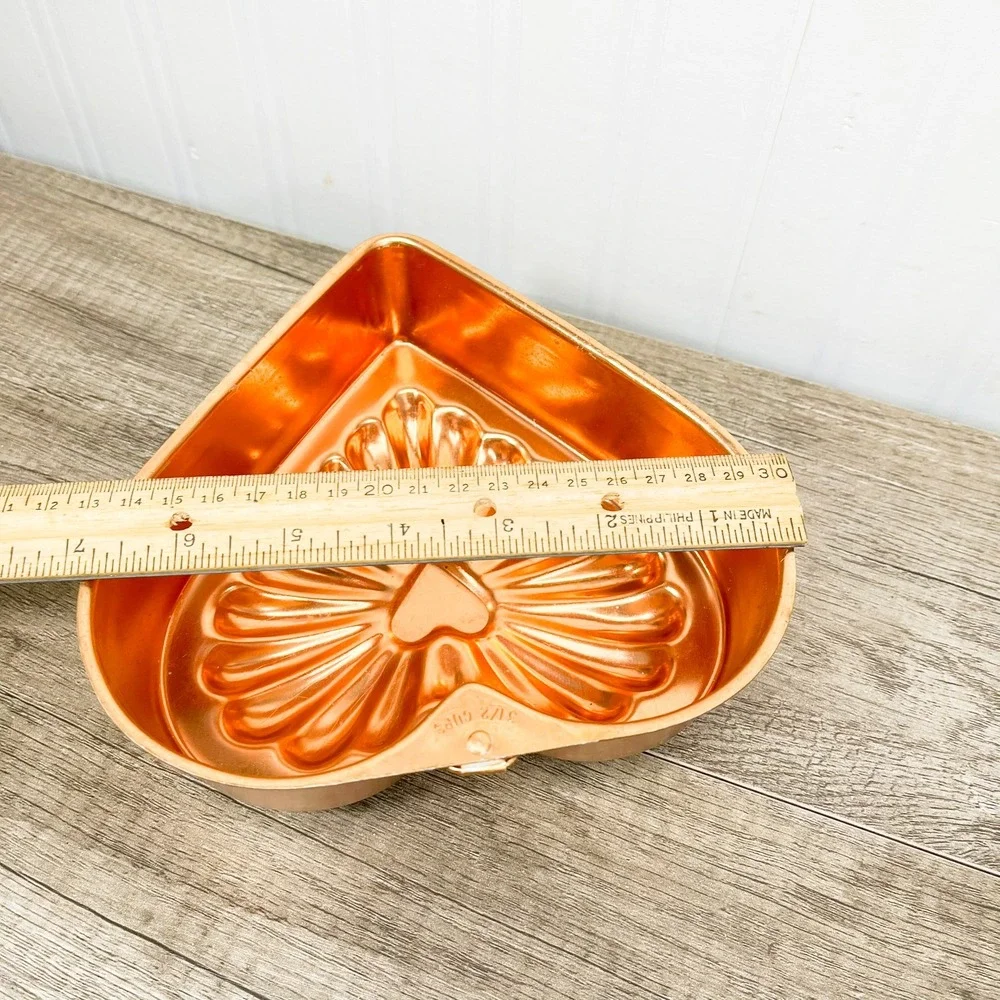 Vintage Copper Heart Mold Wall Decor